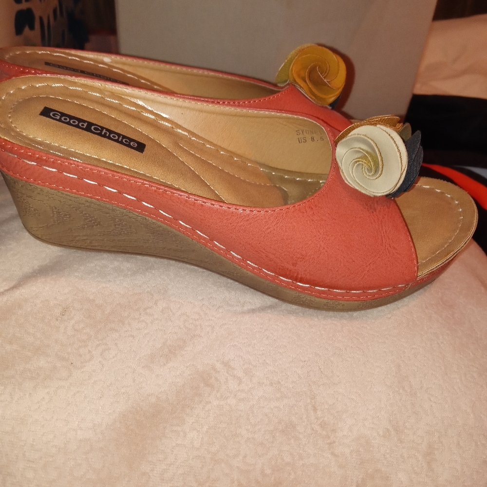 Pink slip on shoes